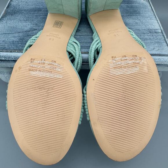 Stuart Weitzman Mint Green Heeled Sandals - Picture 11 of 11
